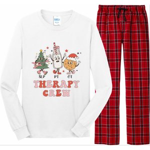 Christmas Therapy Crew SLP OT PT Cookies & Milk Long Sleeve Pajama Set