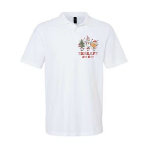 Christmas Therapy Crew SLP OT PT Cookies & Milk Softstyle Adult Sport Polo