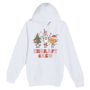 Christmas Therapy Crew SLP OT PT Cookies & Milk Premium Pullover Hoodie