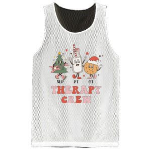 Christmas Therapy Crew SLP OT PT Cookies & Milk Mesh Reversible Basketball Jersey Tank