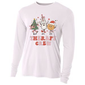 Christmas Therapy Crew SLP OT PT Cookies & Milk Cooling Performance Long Sleeve Crew