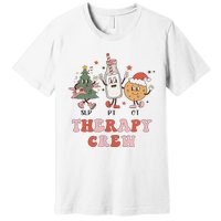 Christmas Therapy Crew SLP OT PT Cookies & Milk Premium T-Shirt