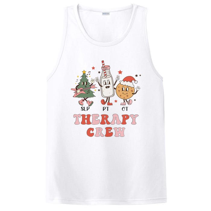 Christmas Therapy Crew SLP OT PT Cookies & Milk PosiCharge Competitor Tank