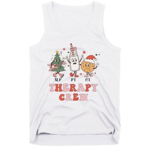 Christmas Therapy Crew SLP OT PT Cookies & Milk Tank Top