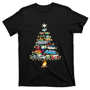 Christmas Tree Camper Vehicles Camping Rving Trailers Gifts T-Shirt