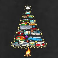 Christmas Tree Camper Vehicles Camping Rving Trailers Gifts Adult Drive Performance Visor