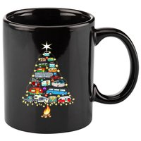 Christmas Tree Camper Vehicles Camping Rving Trailers Gifts 11oz C Handle Ceramic Mug