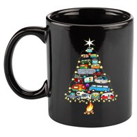 Christmas Tree Camper Vehicles Camping Rving Trailers Gifts 11oz C Handle Ceramic Mug