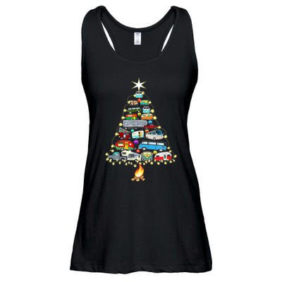 Christmas Tree Camper Vehicles Camping Rving Trailers Gifts Ladies Essential Flowy Tank