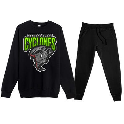 Central Texas Cyclones Merch Premium Crewneck Sweatsuit Set