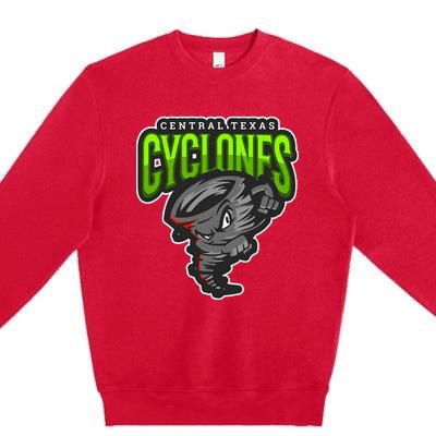 Central Texas Cyclones Merch Premium Crewneck Sweatshirt