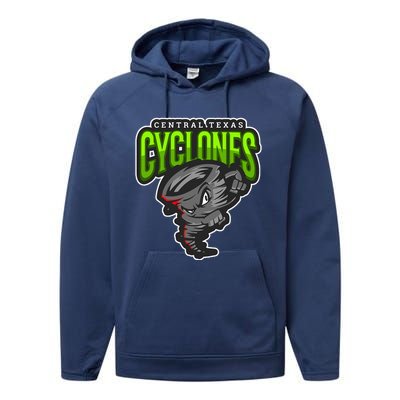 Central Texas Cyclones Merch Performance Fleece Hoodie