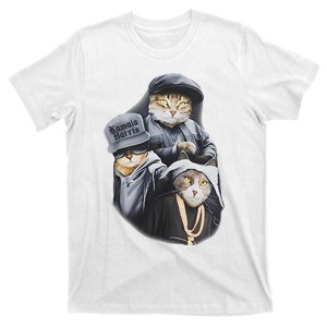 Cat Trio Cat Lady Harris Kamala Harris 2024 T-Shirt