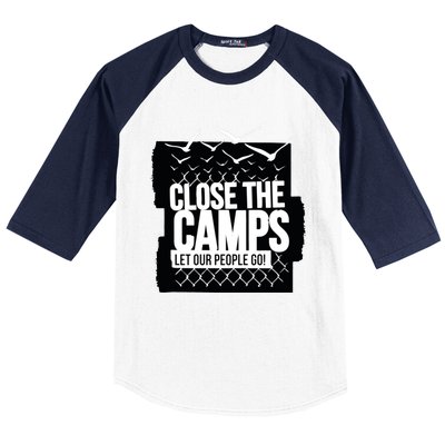 Close The Camps Baseball Sleeve Shirt