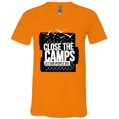 Close The Camps V-Neck T-Shirt