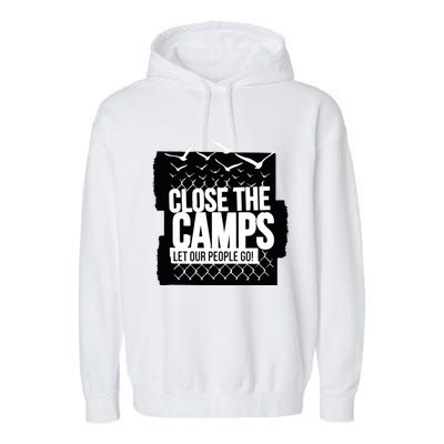 Close The Camps Garment-Dyed Fleece Hoodie