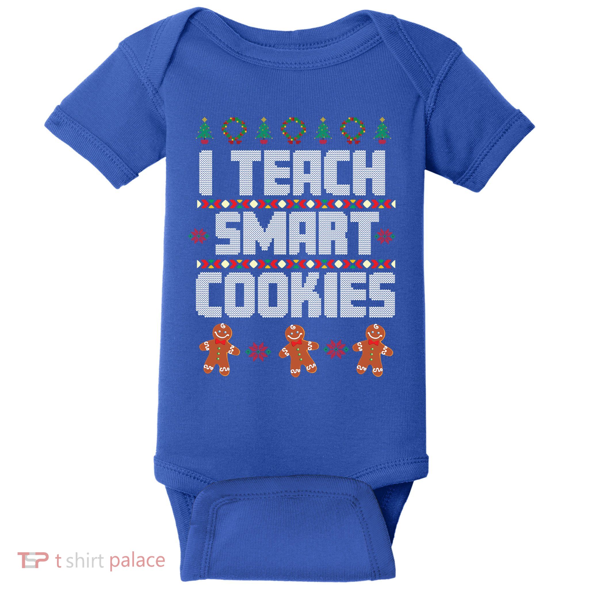 Christmas Teacher Cookies Gingerbread Ugly Christmas Sweater Gift Baby Bodysuit