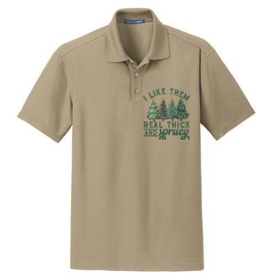 Christmas Tree Crewneck Real Thick And Sprucy Ugly Funny Dry Zone Grid Polo