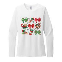 Cute Teacher Christmas Coquette Womens CVC Long Sleeve Shirt