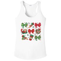 Cute Teacher Christmas Coquette Ladies PosiCharge Competitor Racerback Tank