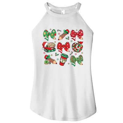 Cute Teacher Christmas Coquette Women’s Perfect Tri Rocker Tank