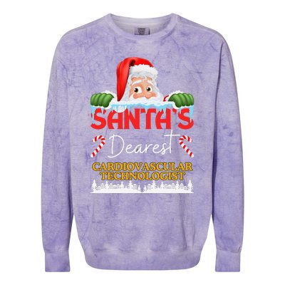 Cardiovascular Technologist Christmas Job Work Profession Sa Colorblast Crewneck Sweatshirt