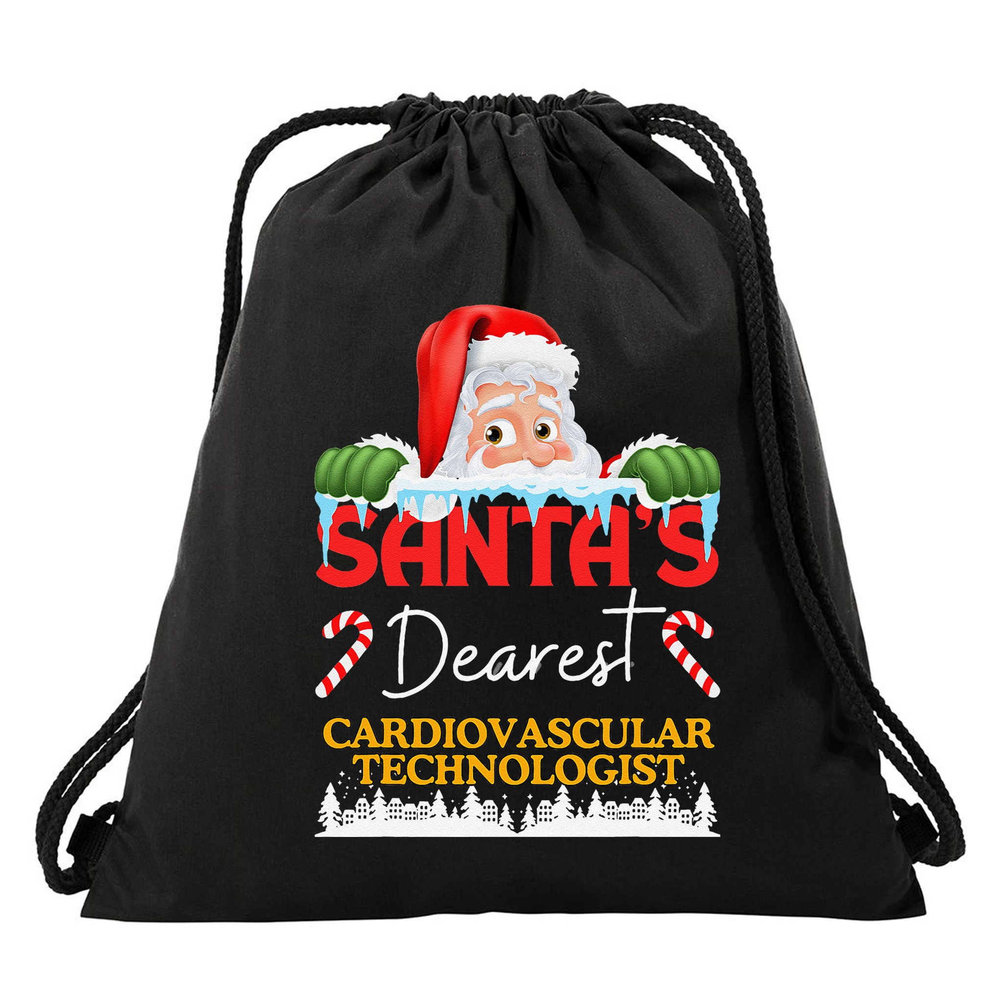 Cardiovascular Technologist Christmas Job Work Profession Sa Drawstring Bag