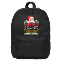 Cardiovascular Technologist Christmas Job Work Profession Sa 16 in Basic Backpack