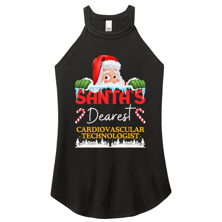 Cardiovascular Technologist Christmas Job Work Profession Sa Women's Perfect Tri Rocker Tank