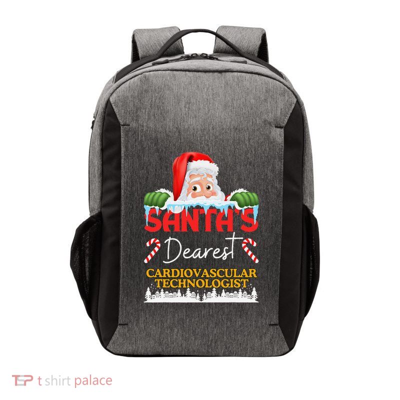 Cardiovascular Technologist Christmas Job Work Profession Sa Vector Backpack