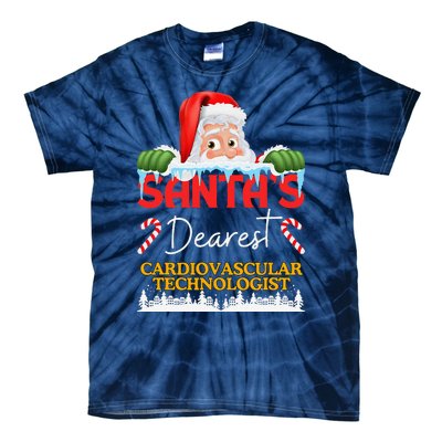 Cardiovascular Technologist Christmas Job Work Profession Sa Tie-Dye T-Shirt