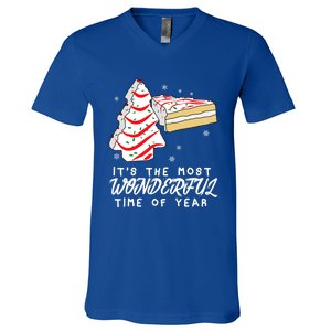 Christmas Tree Cakes ItS The Most Wonderful Time Of Year Gift V-Neck T-Shirt