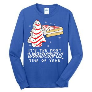 Christmas Tree Cakes ItS The Most Wonderful Time Of Year Gift Tall Long Sleeve T-Shirt