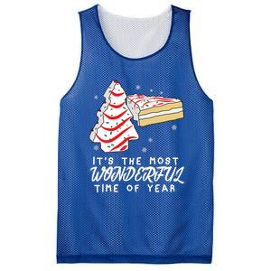 Christmas Tree Cakes ItS The Most Wonderful Time Of Year Gift Mesh Reversible Basketball Jersey Tank