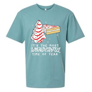 Christmas Tree Cakes ItS The Most Wonderful Time Of Year Gift Sueded Cloud Jersey T-Shirt