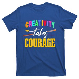 Creativity Takes Courage Art School Teacher Gift T-Shirt