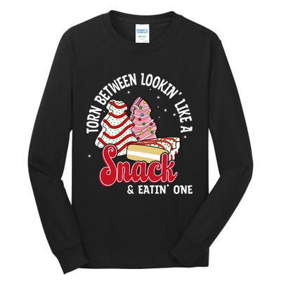 Christmas Tree Cake Looking Like A Snack  Tall Long Sleeve T-Shirt