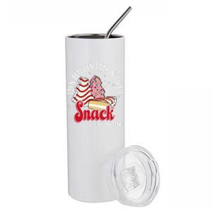 Christmas Tree Cake Looking Like A Snack  Stainless Steel Tumbler