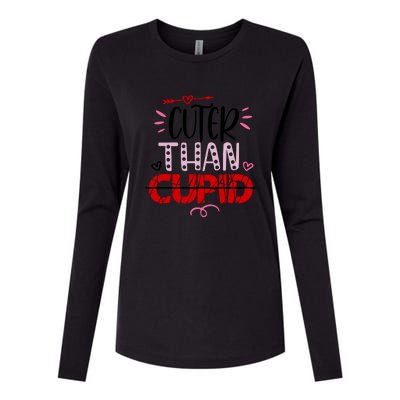 Cuter Than Cupid Valentine's Day Gift Womens Cotton Relaxed Long Sleeve T-Shirt