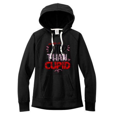 Cuter Than Cupid Valentine's Day Gift Women's Fleece Hoodie