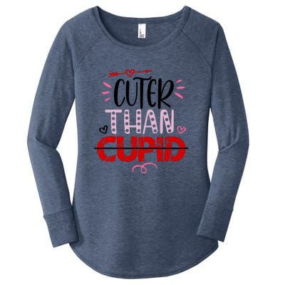 Cuter Than Cupid Valentine's Day Gift Women's Perfect Tri Tunic Long Sleeve Shirt