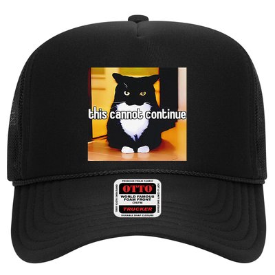 Cat This Cannot Continue Trucker Hat