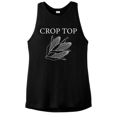 Crop Top Corn Gift For Farm Girl Ladies PosiCharge Tri-Blend Wicking Tank