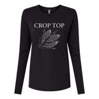 Crop Top Corn Gift For Farm Girl Womens Cotton Relaxed Long Sleeve T-Shirt