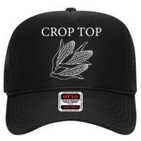 Crop Top Corn Gift For Farm Girl High Crown Mesh Back Trucker Hat