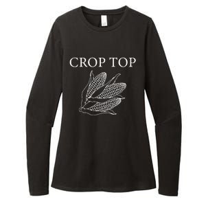 Crop Top Corn Gift For Farm Girl Womens CVC Long Sleeve Shirt