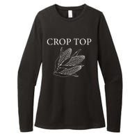 Crop Top Corn Gift For Farm Girl Womens CVC Long Sleeve Shirt