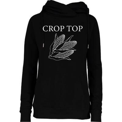 Crop Top Corn Gift For Farm Girl Womens Funnel Neck Pullover Hood