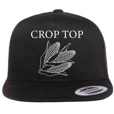 Crop Top Corn Gift For Farm Girl Flat Bill Trucker Hat