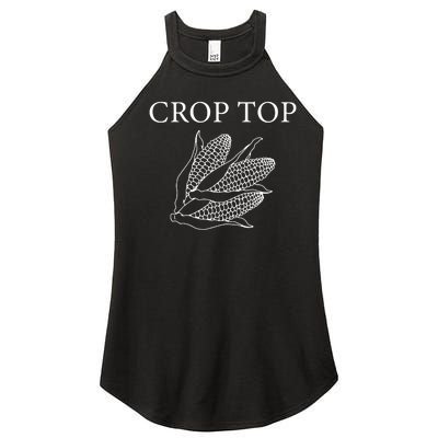 Crop Top Corn Gift For Farm Girl Women’s Perfect Tri Rocker Tank